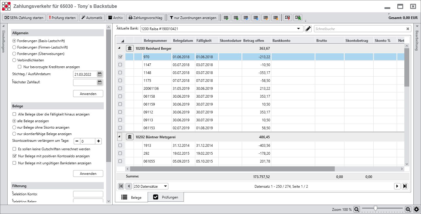 Rechnungswesen f�r Buchhalter - Finanzbuchhaltung - Zahlungsverkehr - �bersicht - Details