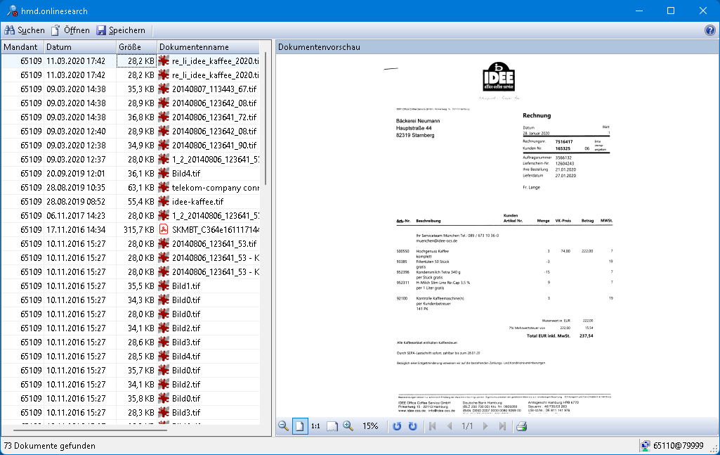Rechnungswesen f�r Buchhalter - Mandantenl�sungen - Rechnungswesen - hmd.aspclient  -  Online Volltextsuche