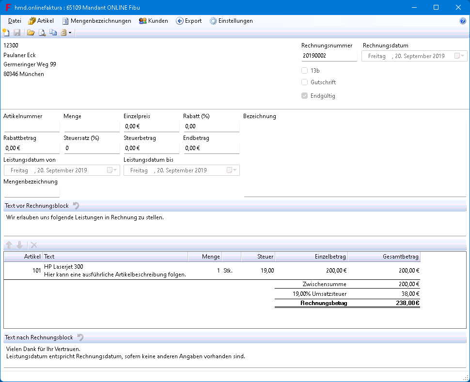 Rechnungswesen f�r Buchhalter - Mandantenl�sungen - Rechnungswesen - hmd.aspclient  -  Online Faktura