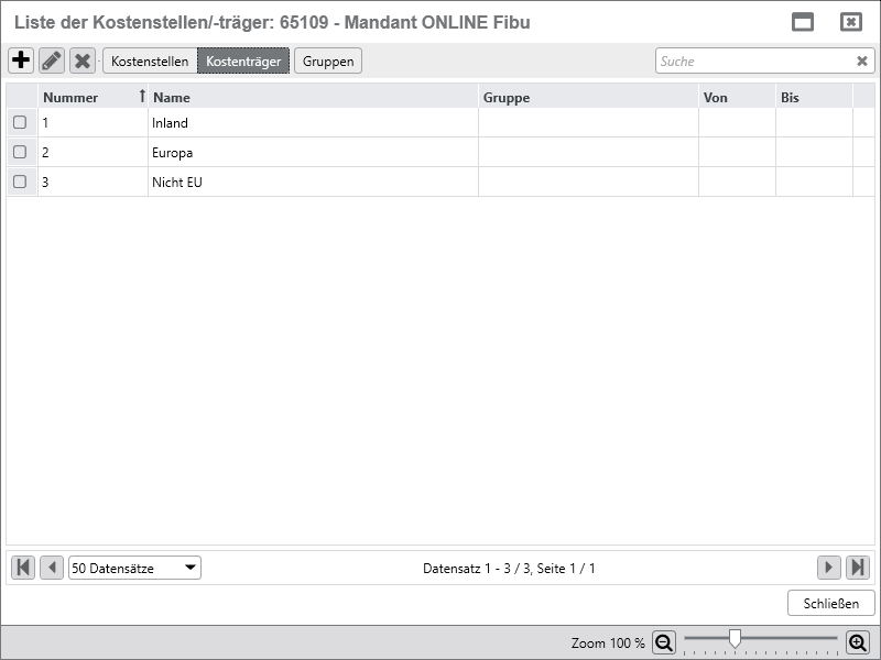 Rechnungswesen f�r Buchhalter - Finanzbuchhaltung - Kostenstellen - Stammdaten - Kostentr�ger