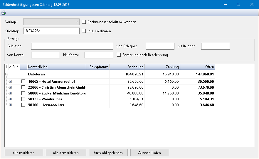 Rechnungswesen f�r Buchhalter - Finanzbuchhaltung - Mahnwesen - Saldenbest�tigung