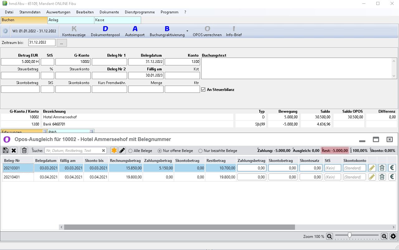 Rechnungswesen f�r Buchhalter - Finanzbuchhaltung - Offene Posten  - �bersicht