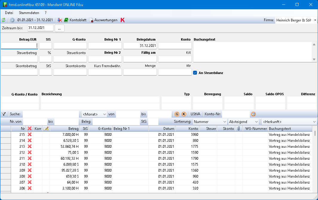 Rechnungswesen f�r Buchhalter - Mandantenl�sungen - Rechnungswesen - hmd.aspclient  -  Online Finanzbuchhaltung