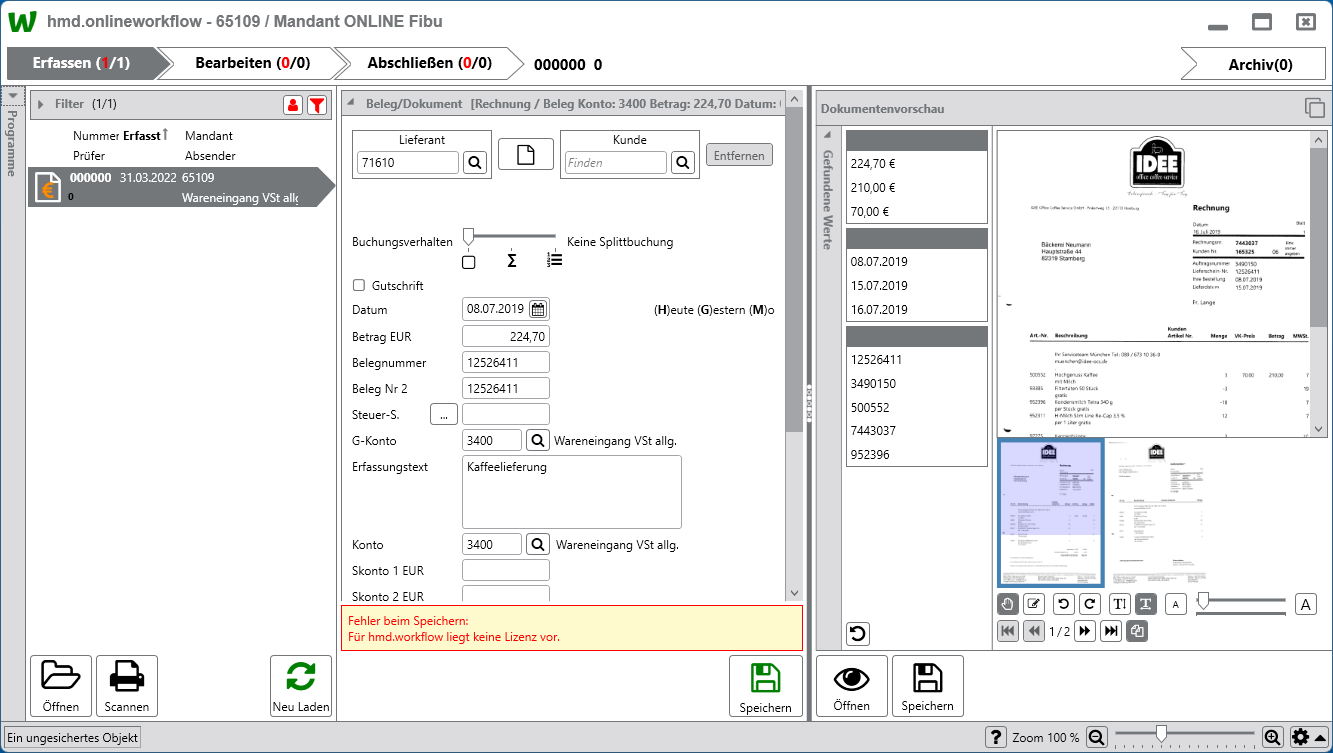 Rechnungswesen f�r Buchhalter - Mandantenl�sungen - Rechnungswesen - hmd.aspclient  -  Online Workflow