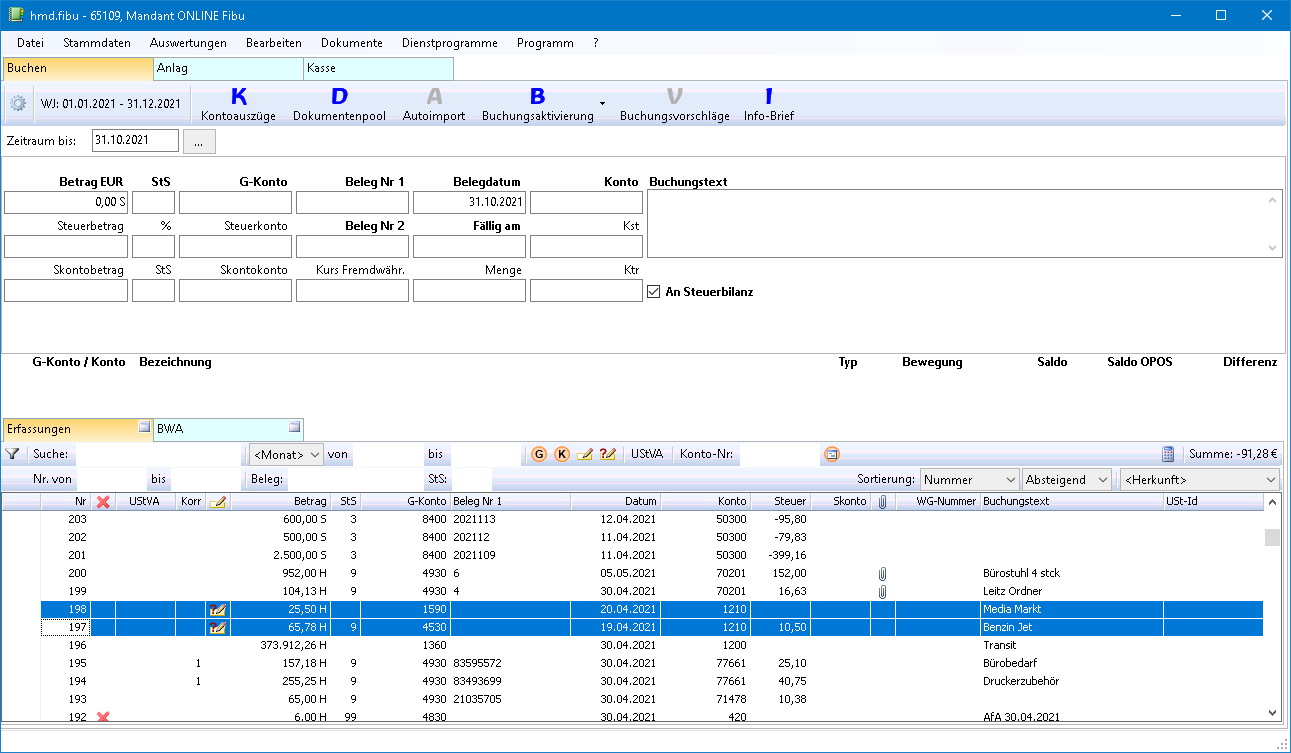 Rechnungswesen f�r Buchhalter - Finanzbuchhaltung - Mandanteninfobrief - �bersicht